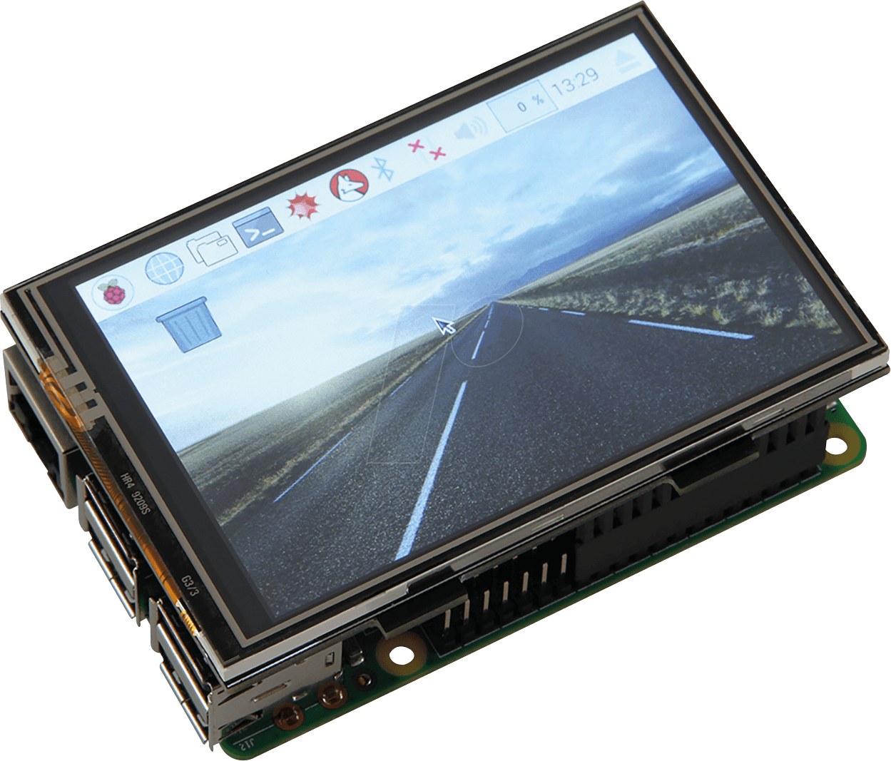 RASP PI 3.5TD - Raspberry Pi Shield - Display LCD-Touch, 3,5'', 480x320 Pixel, XP