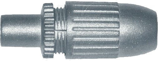CKS 5 - IEC, Koaxstecker, Antennenstecker, gerade, Guss