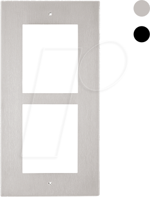 2N 9155012 - Frontblende für 2N Unterputzrahmen, nickel, 2-fach