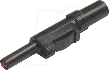 SLS 10 B SW - Bananenstecker, Schiebehülse, bis 2,5mm², schwarz