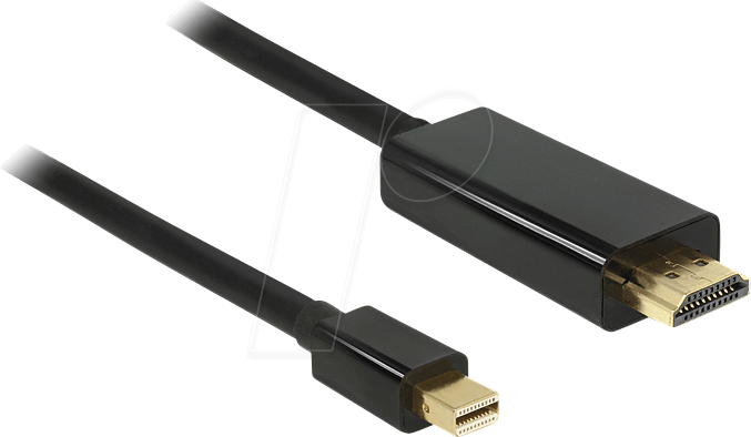 DELOCK 83700 - mini DisplayPort Stecker auf HDMI A Stecker, 3 m, schwarz