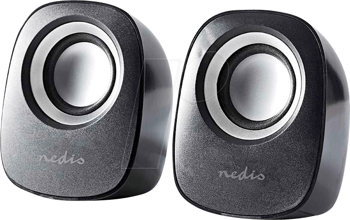 N CSPR10020BK - Lautsprecher, PC/Laptop, Stereo, 3,5-mm-Buchse