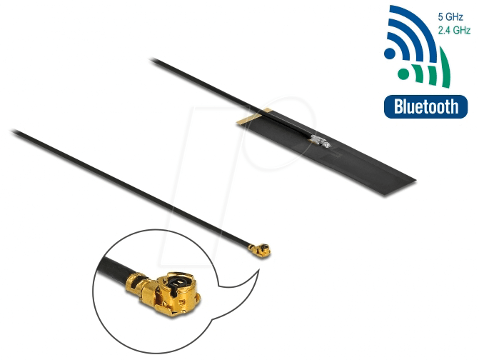 DELOCK 12628 - WLAN Antenne, MHF® I Stecker