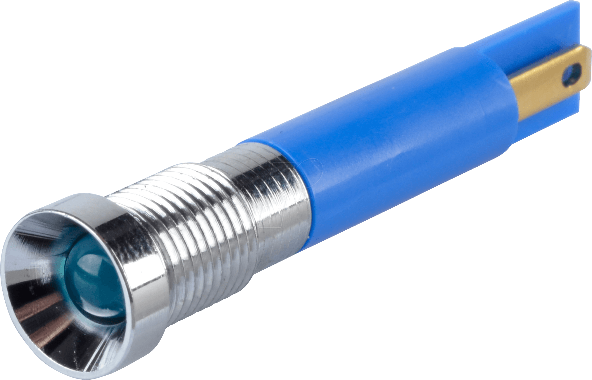 Thumbnail - APM Q8R1C B220E - LED-Signalleuchte, blau, 220 V, Ø 8 mm, vertieft, FASTON