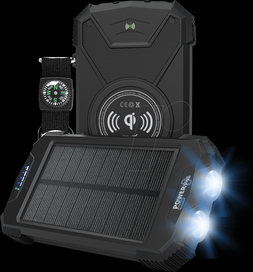 PP BELUGA - Powerbank, Li-Po, 10000 mAh, USB, QI, IPX4