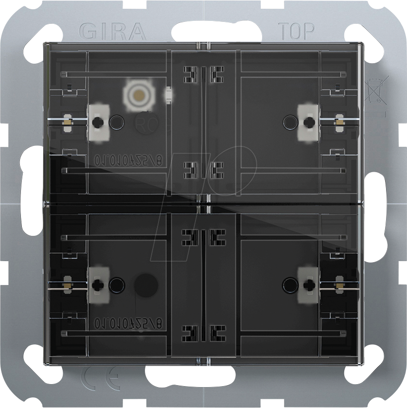 GIRA 501200 - Tastsensor 4.55 Standard 2-fach für KNX System 55