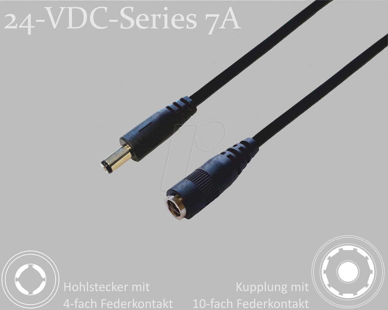 BKL 075914-4000 - Adapterkabel, 4000 mm, DC-Stecker auf DC-Kupplung