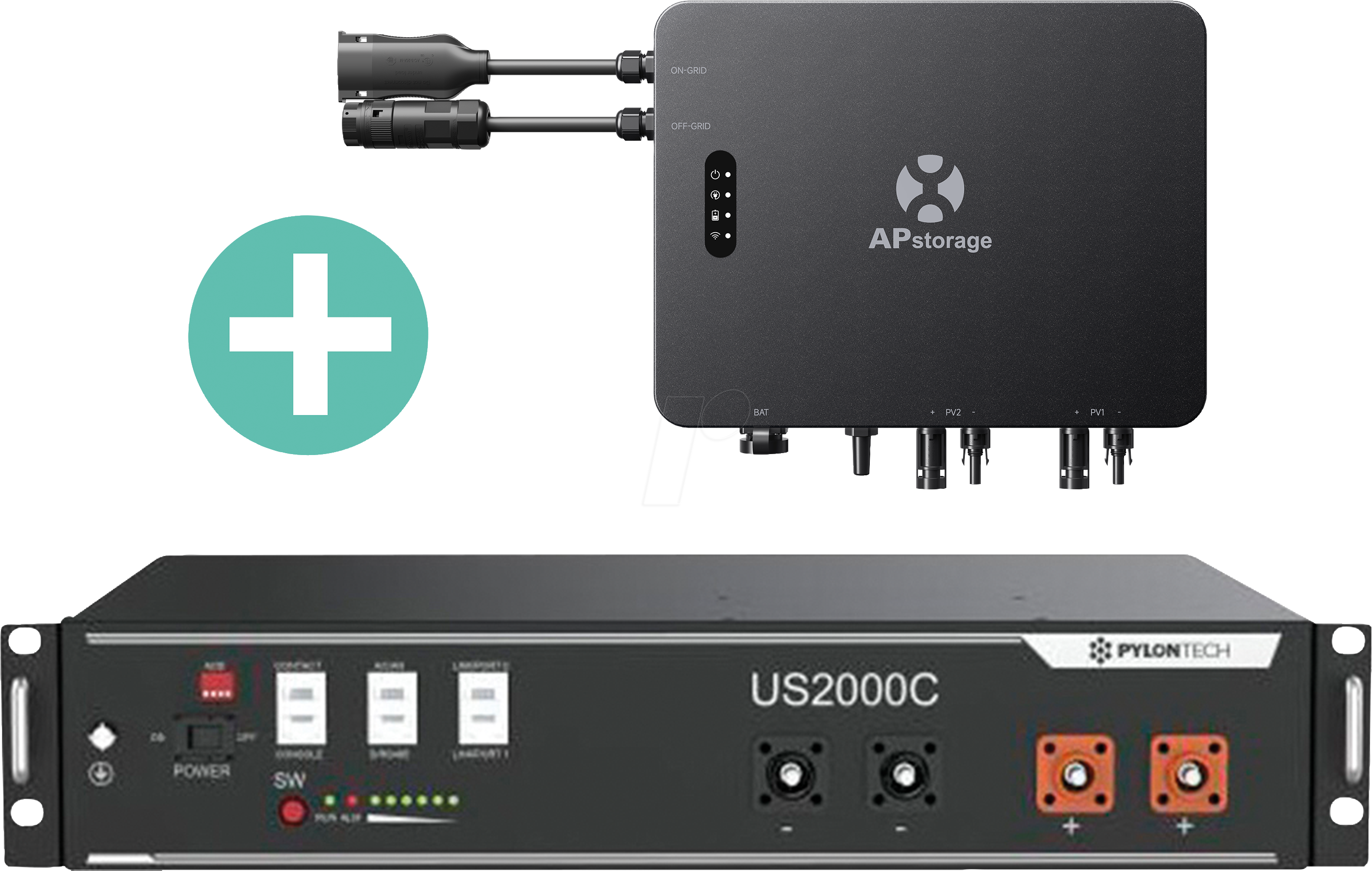 PYLON 2K+AP EZHI - Pylontech US2000C 2,4 kWh + APSYSTEMS EZHI