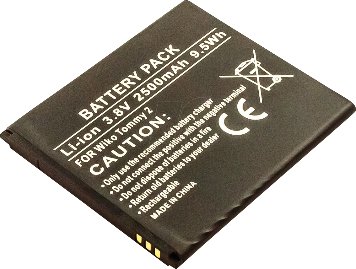 AKKU 30978 - Smartphone-Akku für WIKO-Geräte, Li-Ion, 2500 mAh