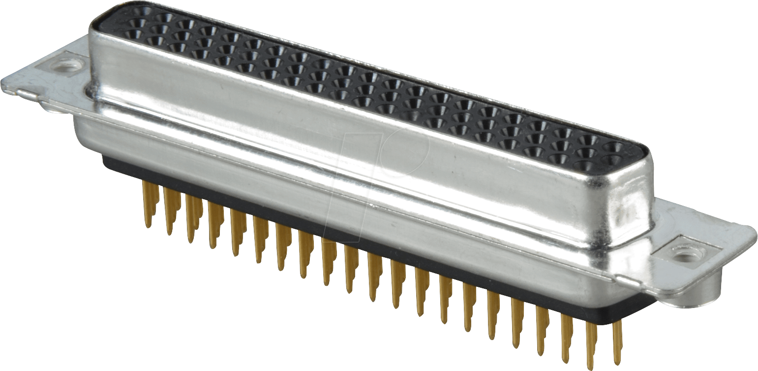 HD 62F PGK - D-SUB-Buchse, High Density, 62-polig,Print,gedr.