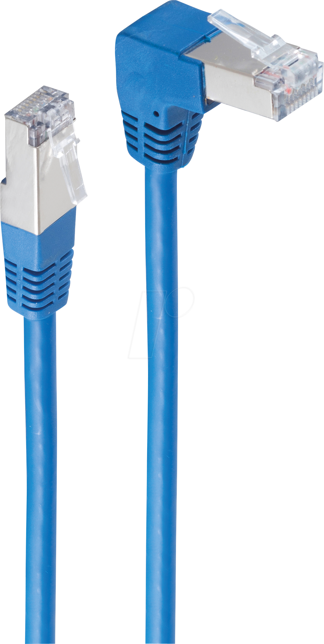 SHVP 08-64091 - Patchkabel, gewinkelt-gerade, blau, 20 m