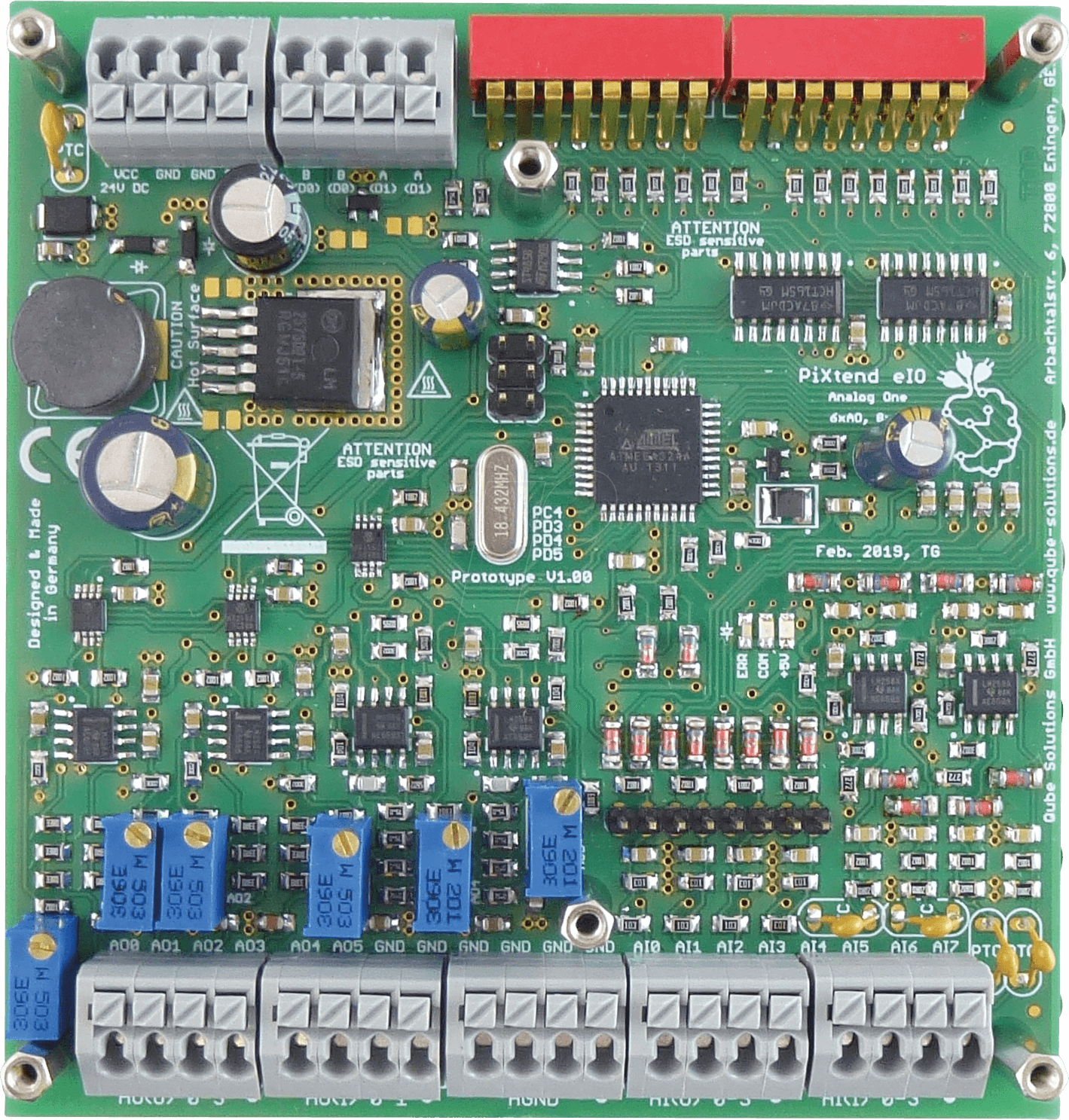 PIXTEND EIO ANAP - Entwicklerboards - SPS PiXtend eIO Analog One Pro