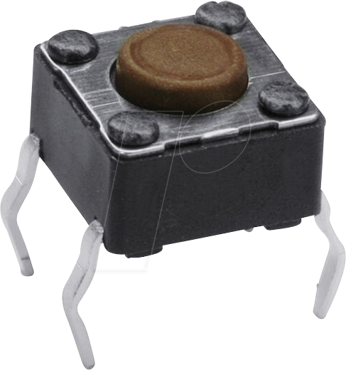 DIP DTS-61N - Kurzhubtaster, Printmontage, 1 Schließer, 6 x 6 x 4,3 mm