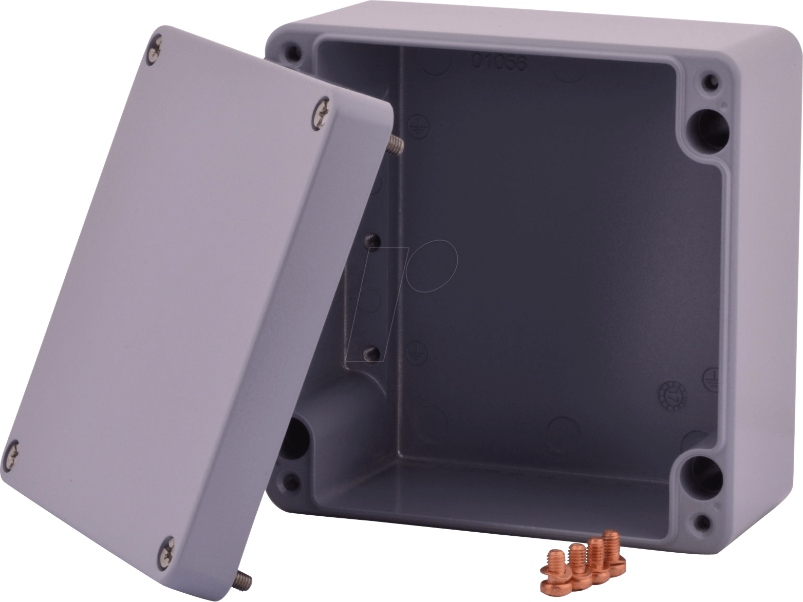 ALTR 16016091 GR - Aluminiumgehäuse Alster, 160 x 160 x 91 mm