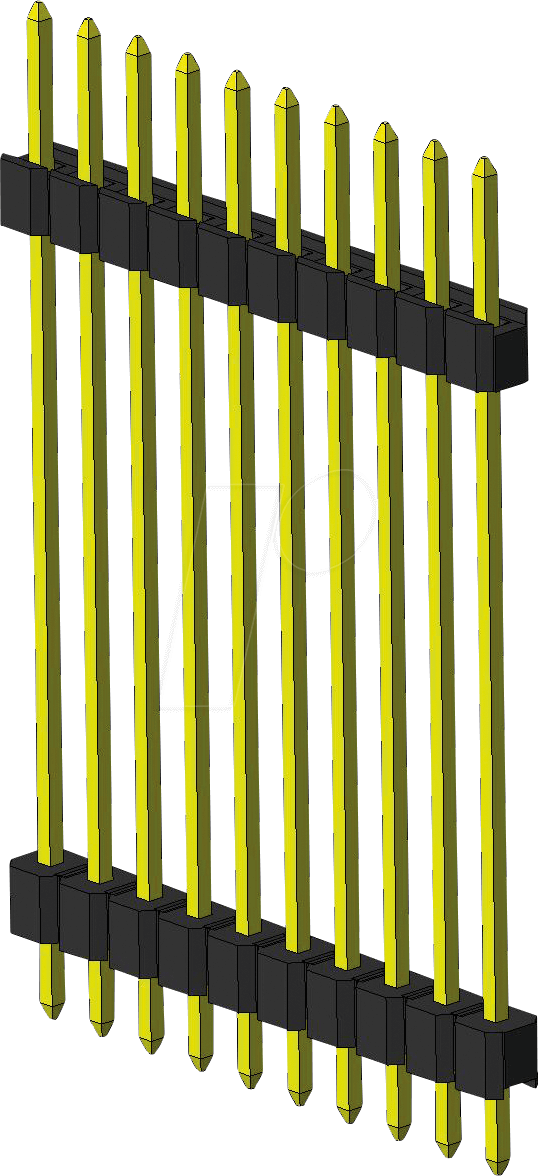 MPE 089-1-010 - Stiftleiste, 10-pol, gerade, RM 2,54