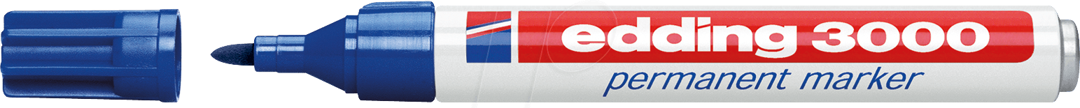 EDDING 3000BL - Permanent Marker, 1,50 - 3,00 mm, blau