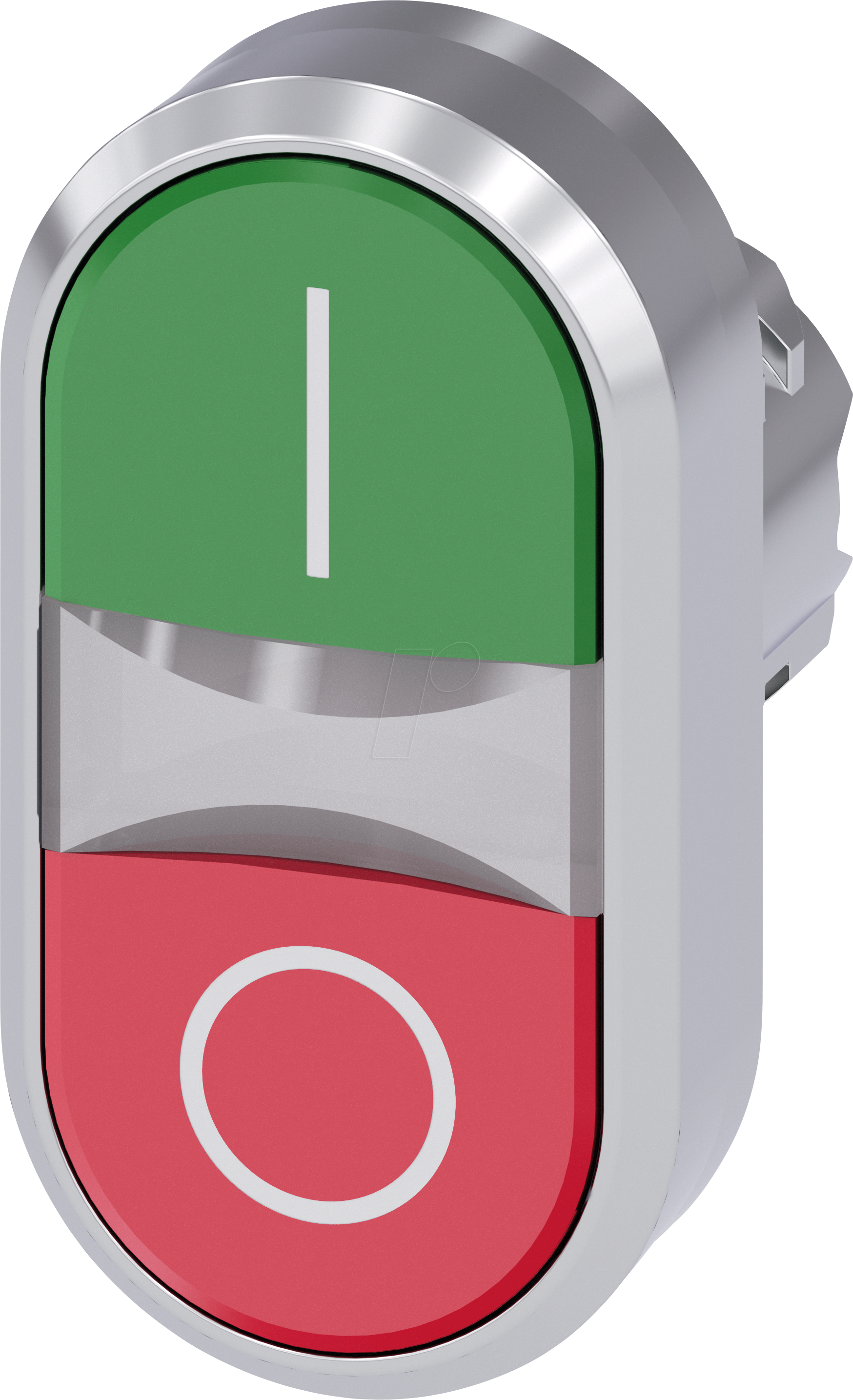 Thumbnail - ACT50 3AB42-0AK0 - Doppeldrucktaster SIRIUS ACT, Ø 22 grün - rot, ''I / O''