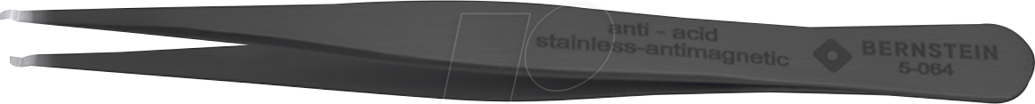 Thumbnail - BERN 5 064 13 - SMD-Pinzette, gerade, mit Greifmulde, 120 mm, ESD