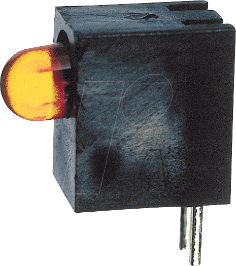 LED B-5 GE - Led-Kunststoffblock mit 5mm LED, gelb