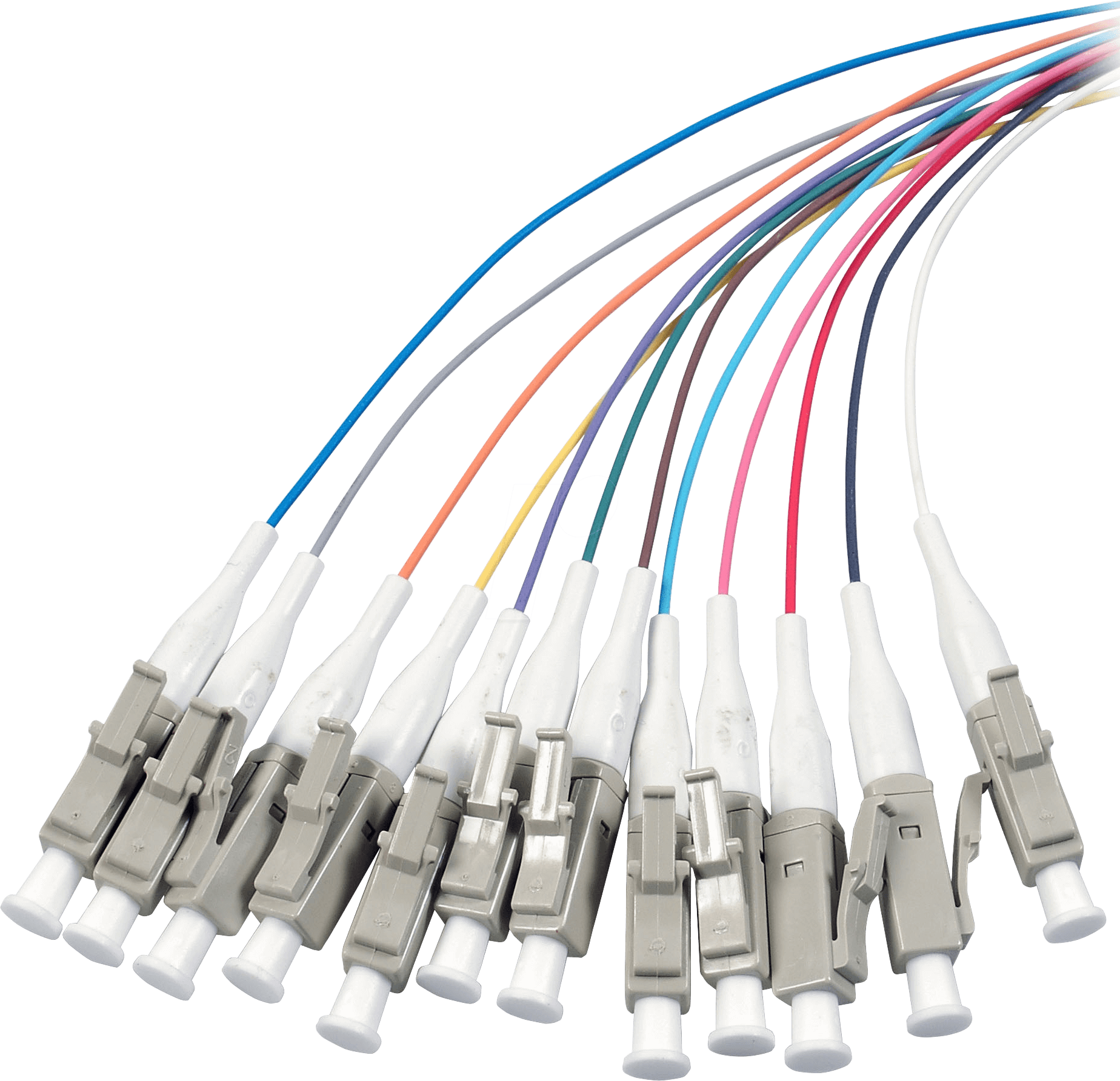 O3482.2 - Faserpigtail LC, 12 Pigtails 50/125µ OM3, 2 m