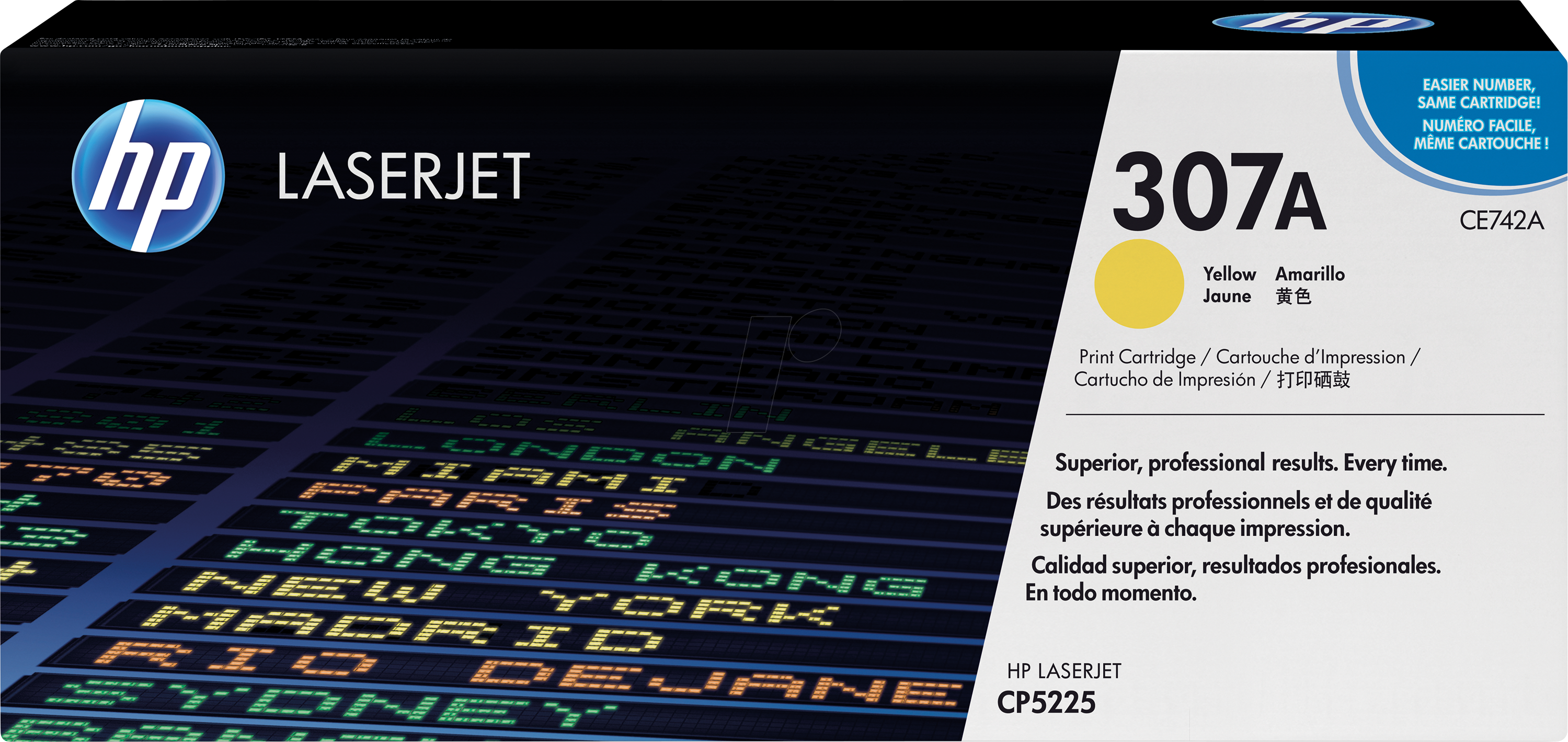 TONER CE742A - HP-Toner, gelb, 307A, original