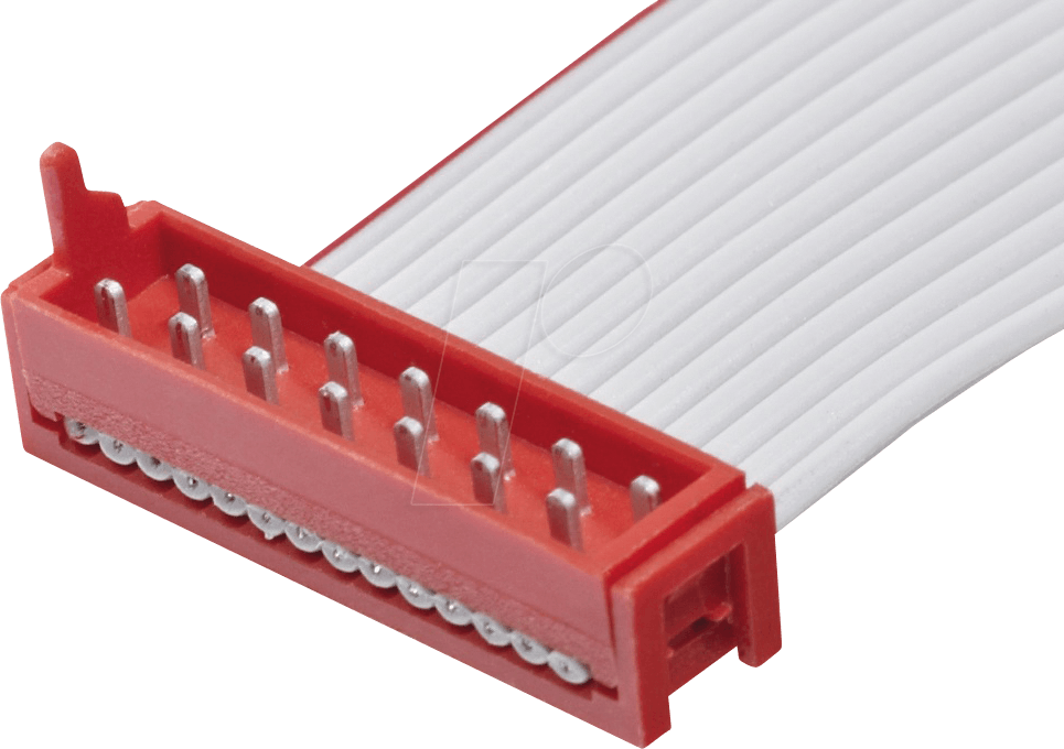 EA KM-126 - MicroMatch Stecker mit Flachbandkabel 25cm, 26-pol,