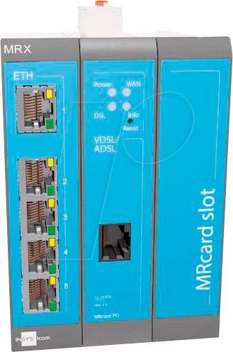 INSYS 10019436 - Router, VDSL2/ADSL/2/2+ (Annex-A), modular