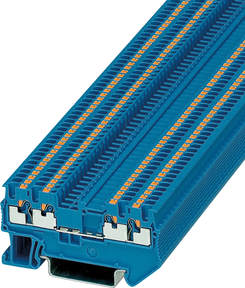 PT 1,5 QUAT S BU - Durchgangsklemme, PT 1,5/S-Quattro blau