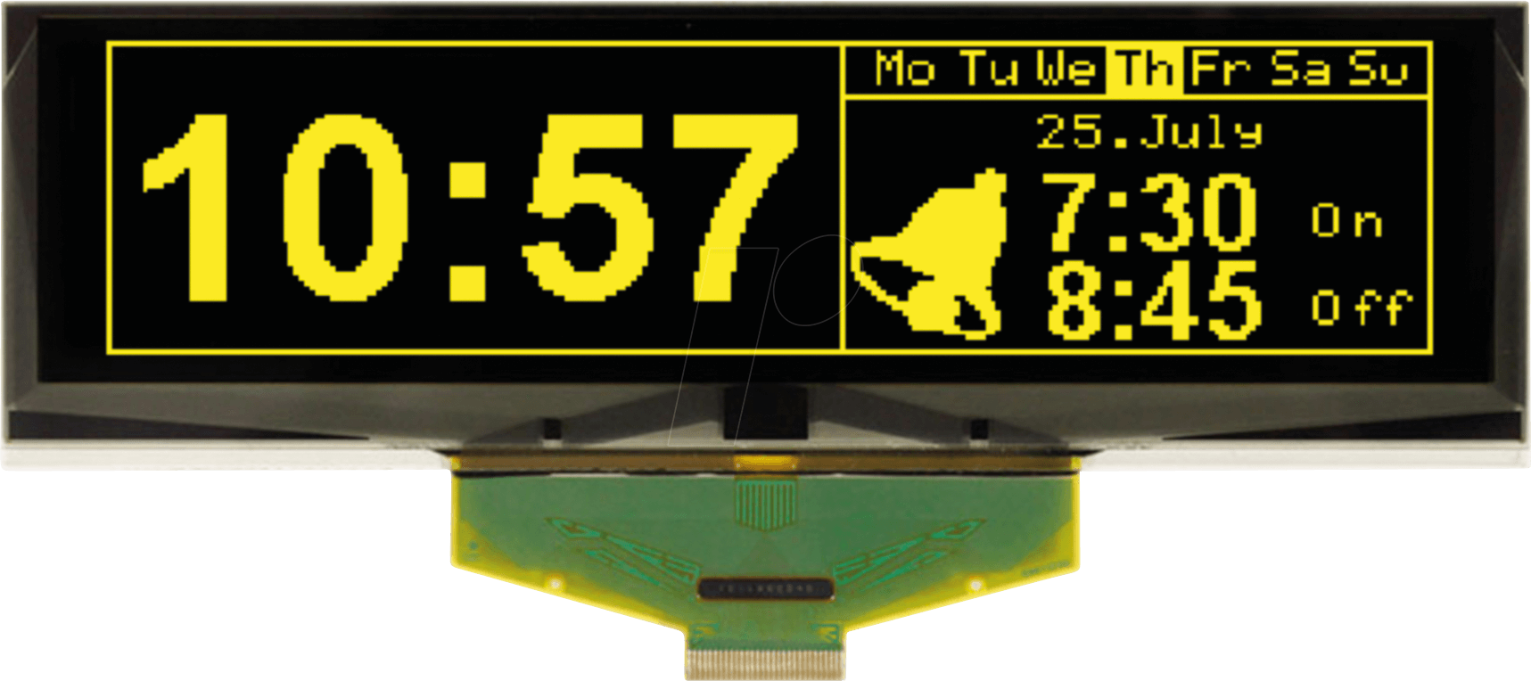 Thumbnail - EA W256064-XGLG - Grafik-OLED, 5,5 Zoll, 146x45mm, 256x64 Dot, gelb