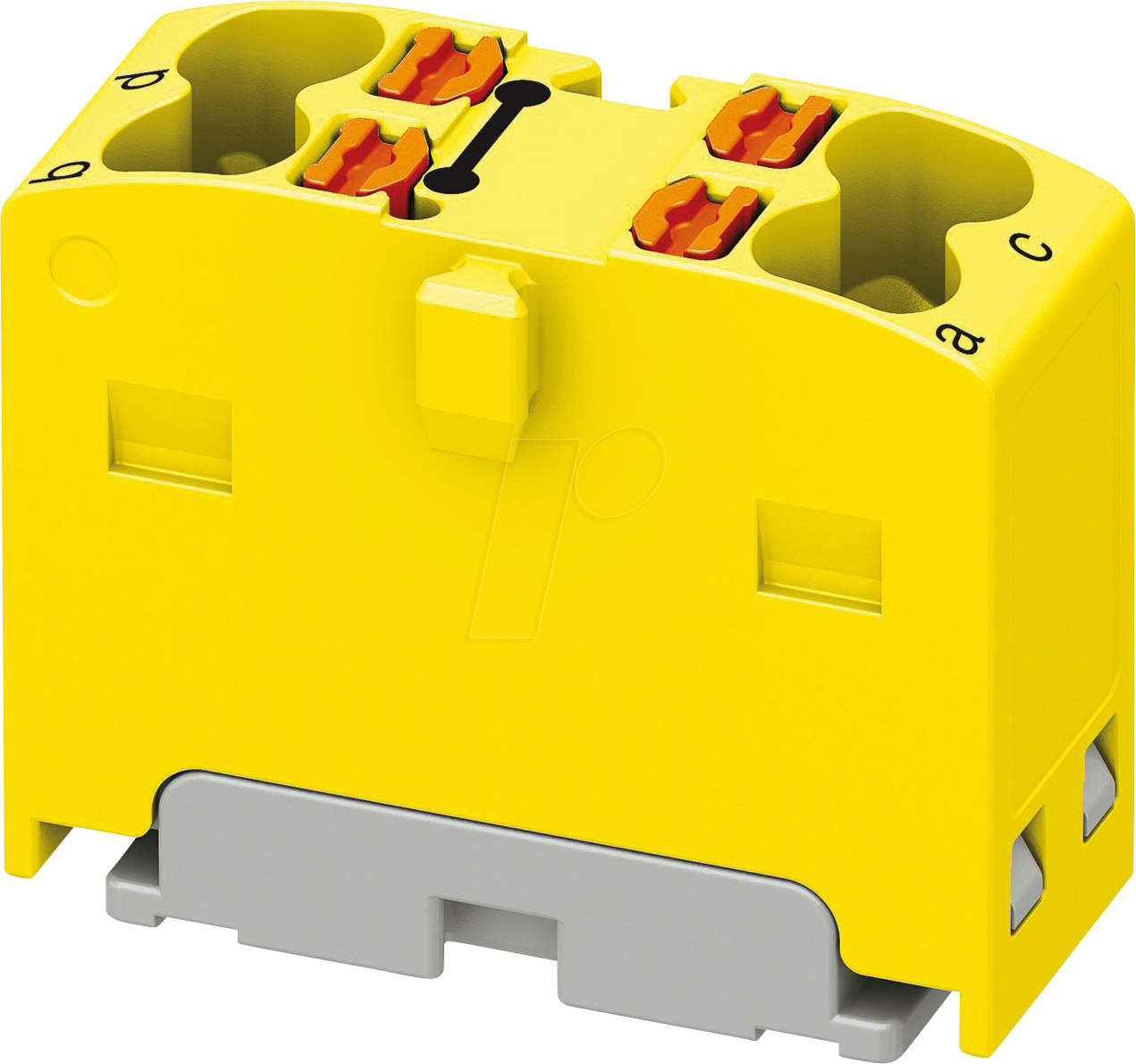 PHOE 1046612 - Verteilerblock PTFIX, 4x1,5, gelb