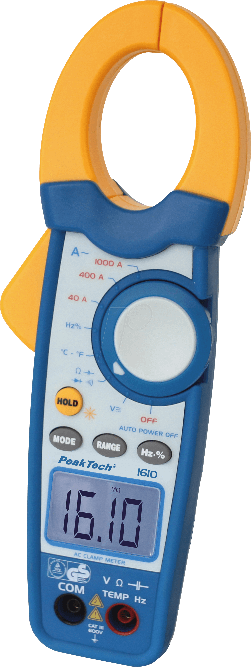 PEAKTECH 1610 - Stromzange, digital, AC, bis 1000 A