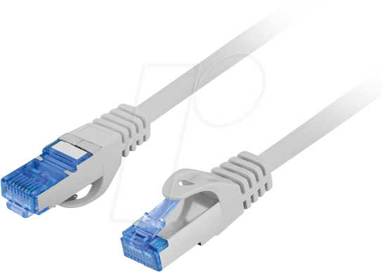 LBG 6A10CC0100S - Patchkabel RJ45 Cat.6a S/FTP 1 m grau