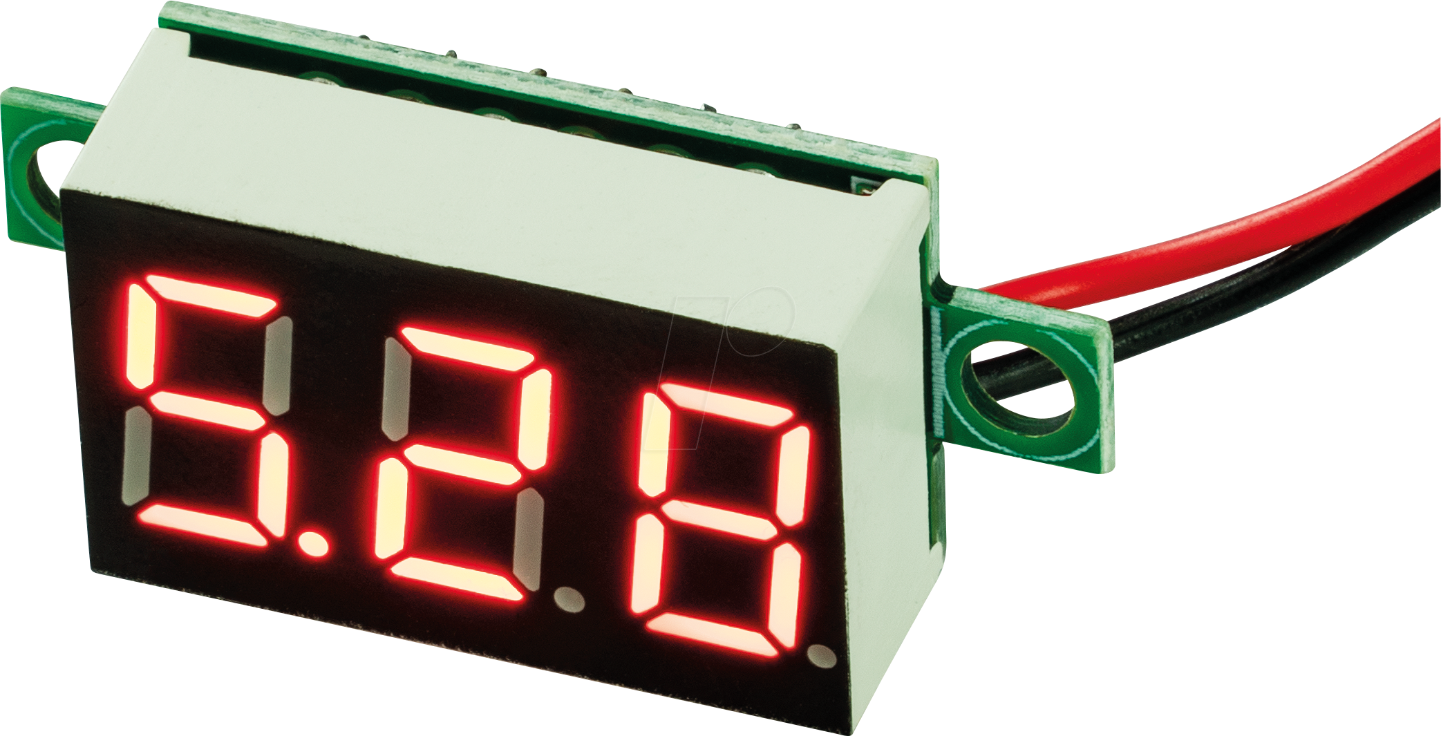 Thumbnail - JOY-IT COM-VM330 - LED, Voltmeter, 3 Ziffer, 3 bis 30 V (DC)