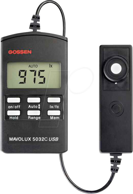 MAVOLUX 5032CUSB - Luxmessgerät MAVOLUX 5032 C USB, 0,1 bis 199.900 lx