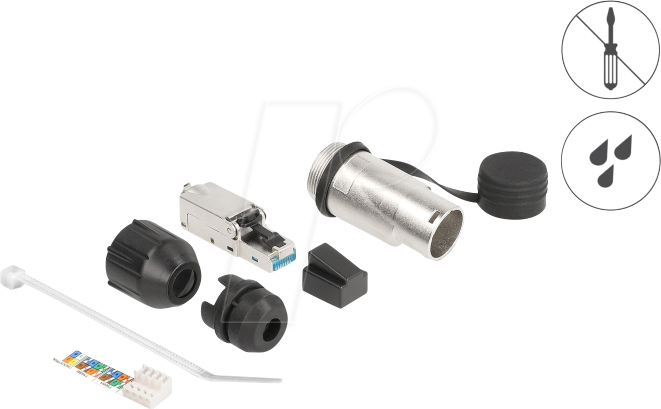 DELOCK 67065 - RJ45 Modularer Stecker, Cat.6a