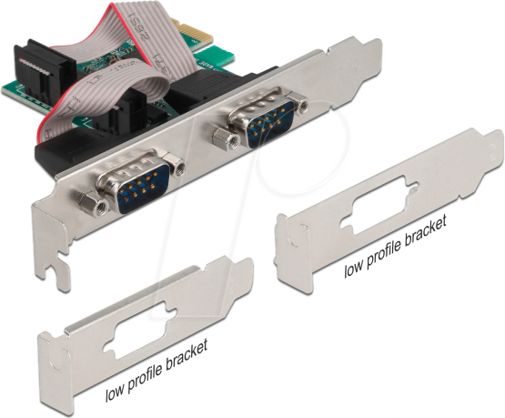 DELOCK 90046 - 2 Port RS232, serielle, PCI Karte