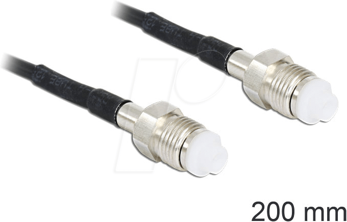 DELOCK 88592 - HF Antennenkabel, FME Buchse > FME Buchse, 20 cm