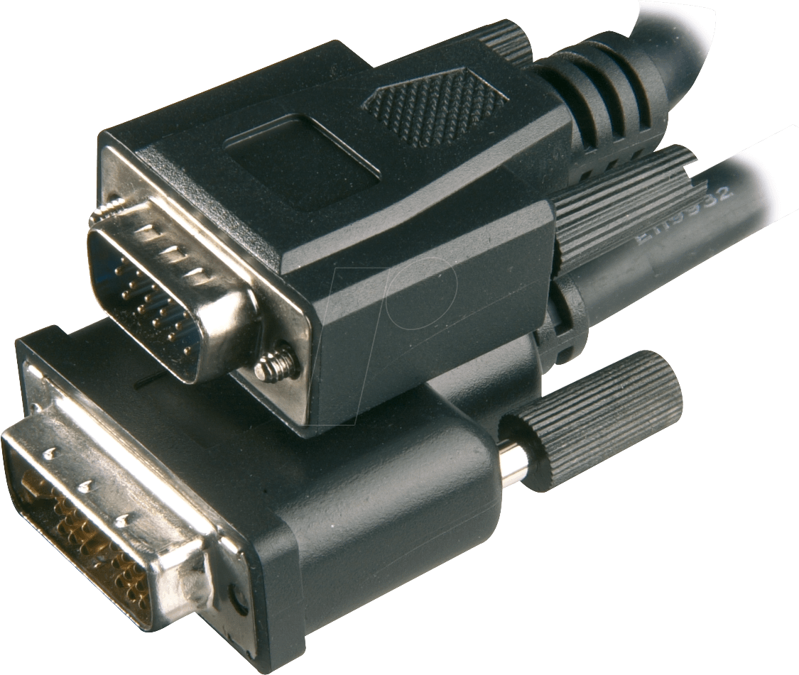 AK DVI 120-3 - Monitorkabel, DVI 12+5 Stecker auf VGA Stecker, 3 m