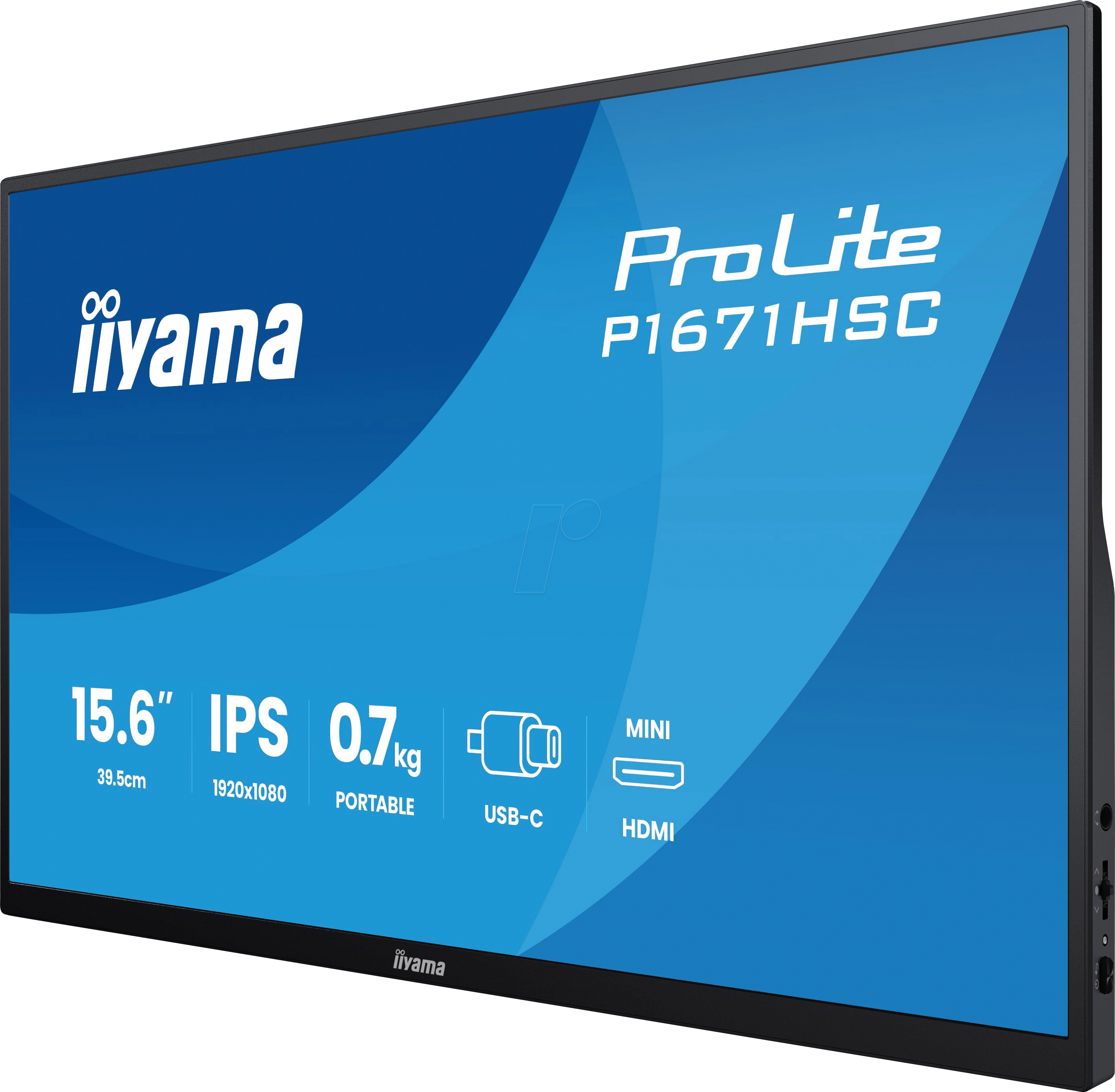 IIY P1671HSCB1 - 40 cm Monitor, 16:9, Full HD, USB-C