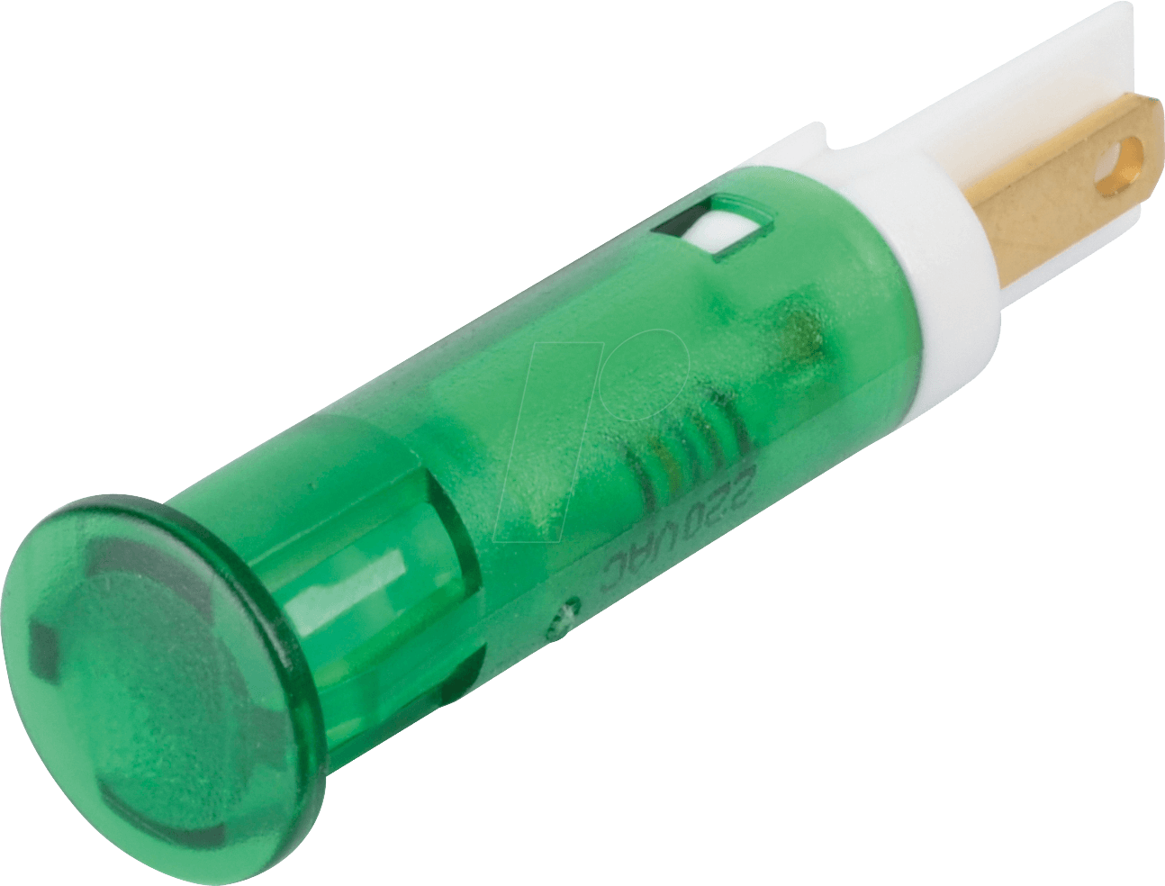 APM QS81 HG220 - LED-Signalleuchte, grün, 220 V, Ø 8 mm, rund, FASTON