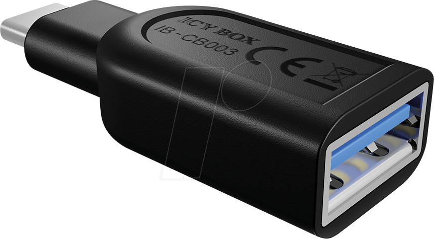ICY IB-CB003 - USB 3.0 Adapter, C Stecker auf A Buchse, schwarz
