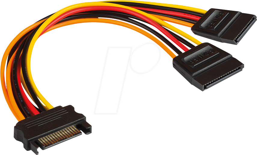 GC 5021-2SBSS - SATA Y-Stromkabel, 20 cm