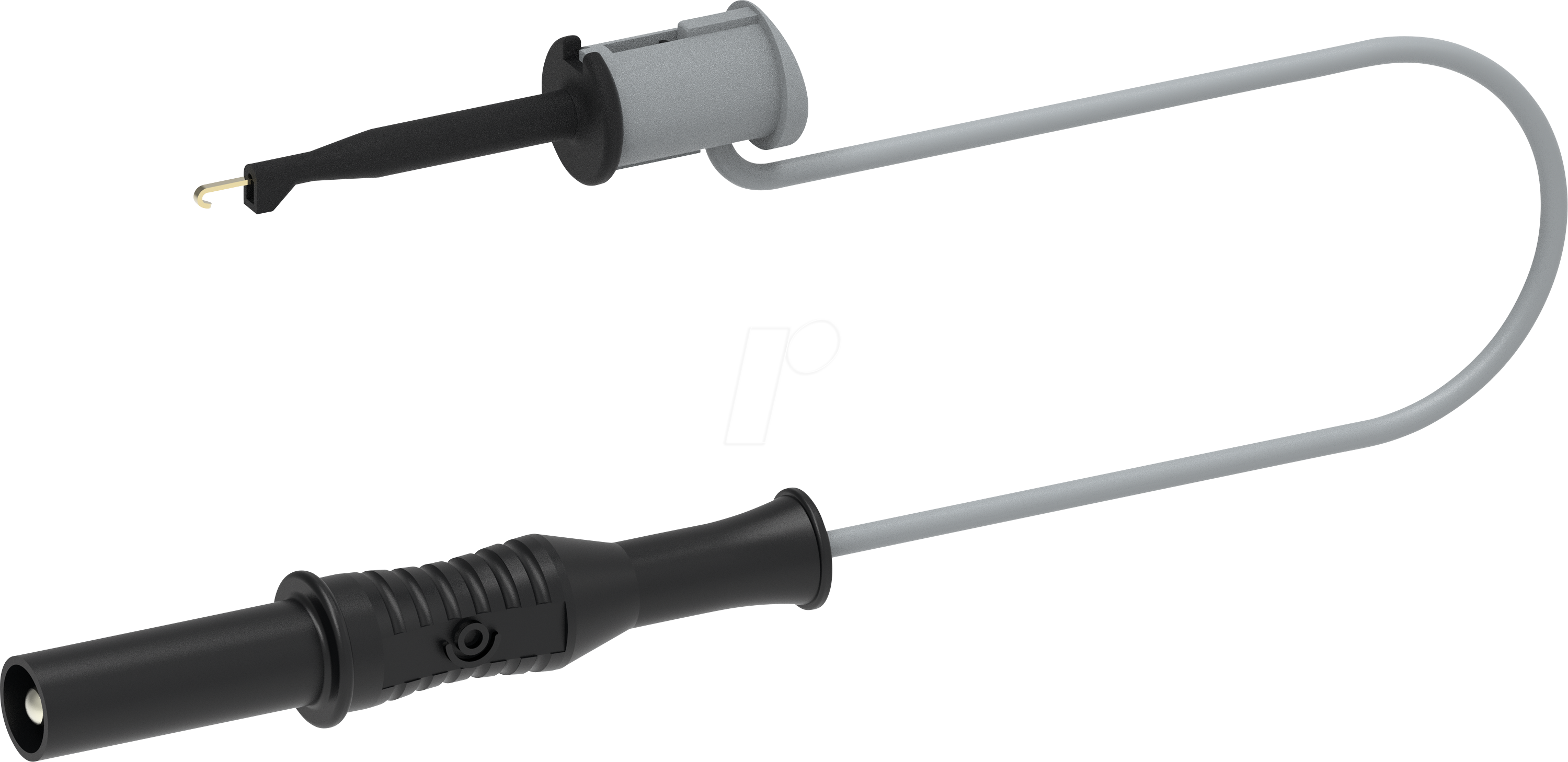 PJP 6035-M10-SW - Messleitung, SMD Klemme zu 4 mm Steckanschluss, 10 cm, schwarz