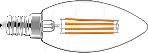 GL 620499 - LED-Lampe, E14, 3,8 W, 806 lm, 2700 K