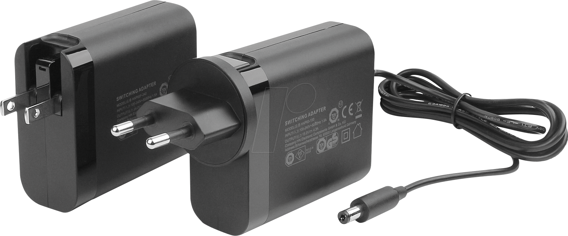 HNP 65F-240 - Steckernetzteil, 65 W, 24 V, 2,7 A, Wechselstecker