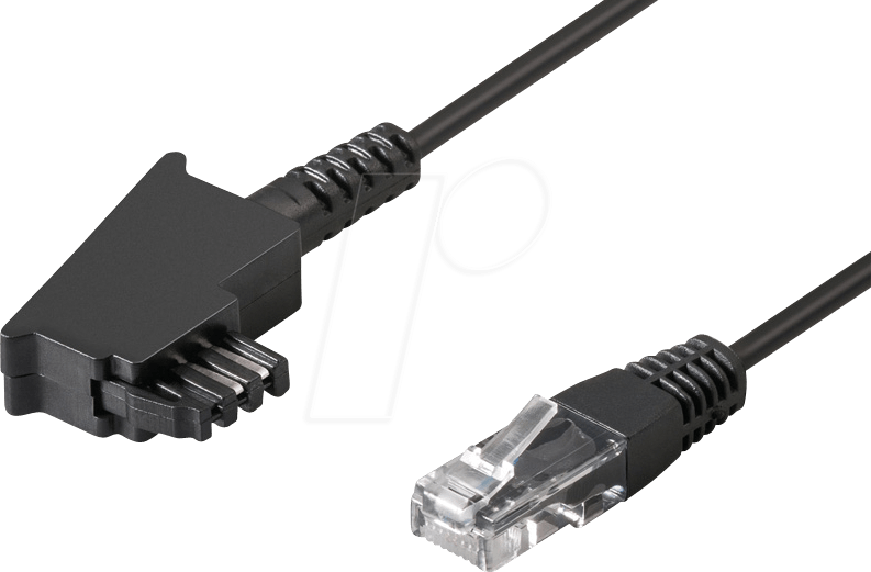 TAE-F 8P2C 1000 - TAE F Stecker auf Westernstecker 8P2C, 10,0 m