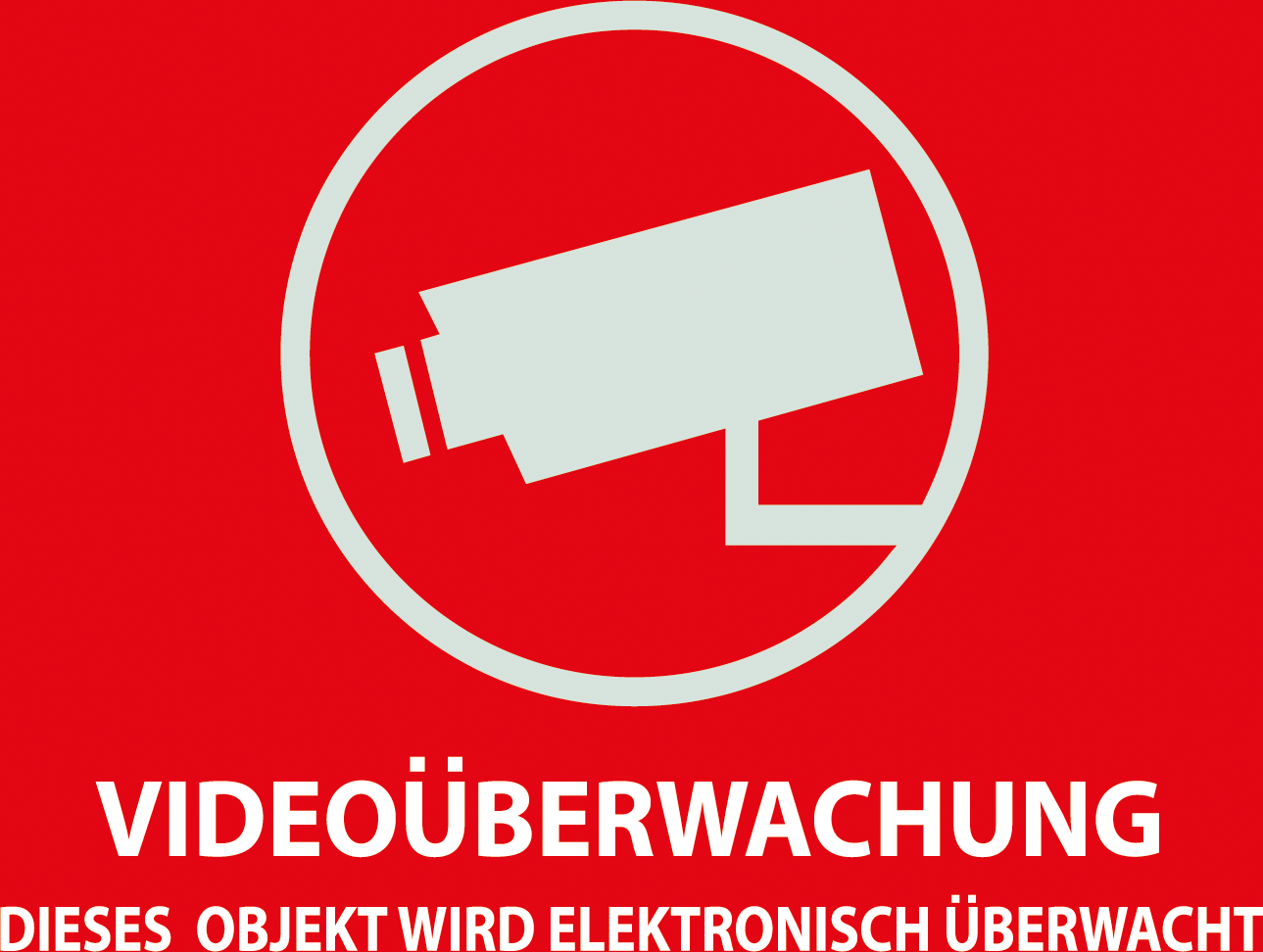 W 1321 - Warnaufkleber VIDEO