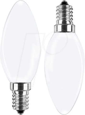 Thumbnail - BLULAXA 49061 - LED Filament Lampe C35 E14 4,5W 470 lm WW opal Doppelpack