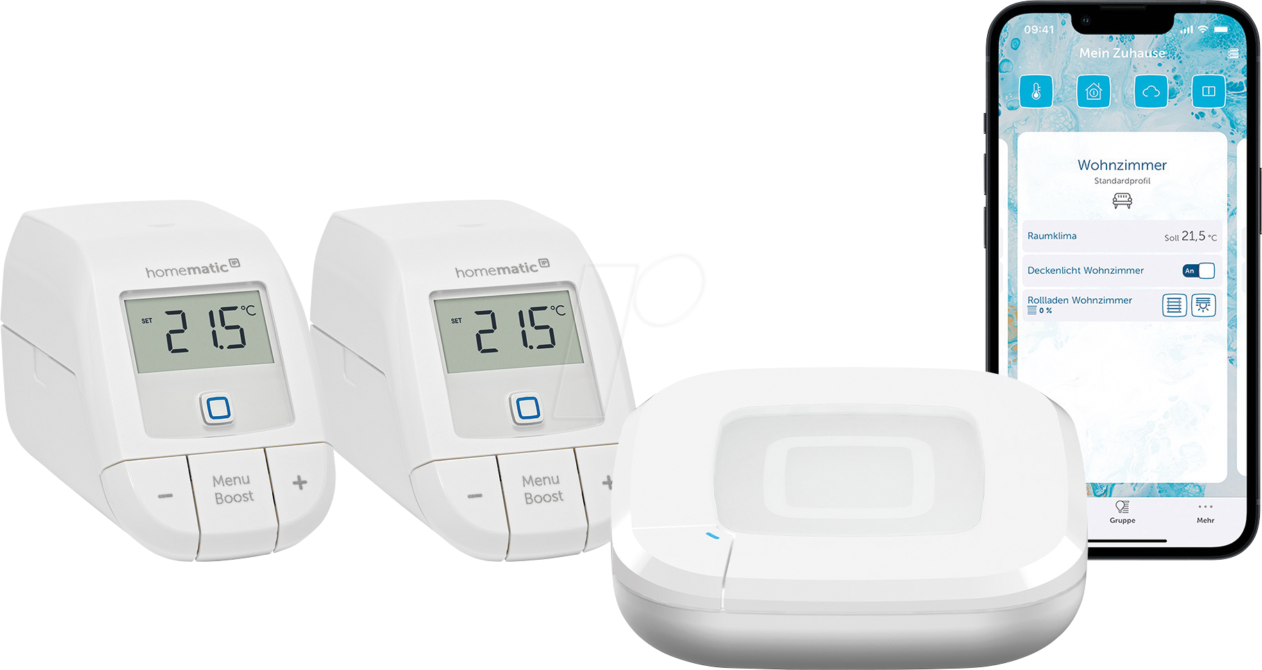 HMIP HAP2-ETRVB2 - Starter Bundle Heizen für 2 Heizkörper