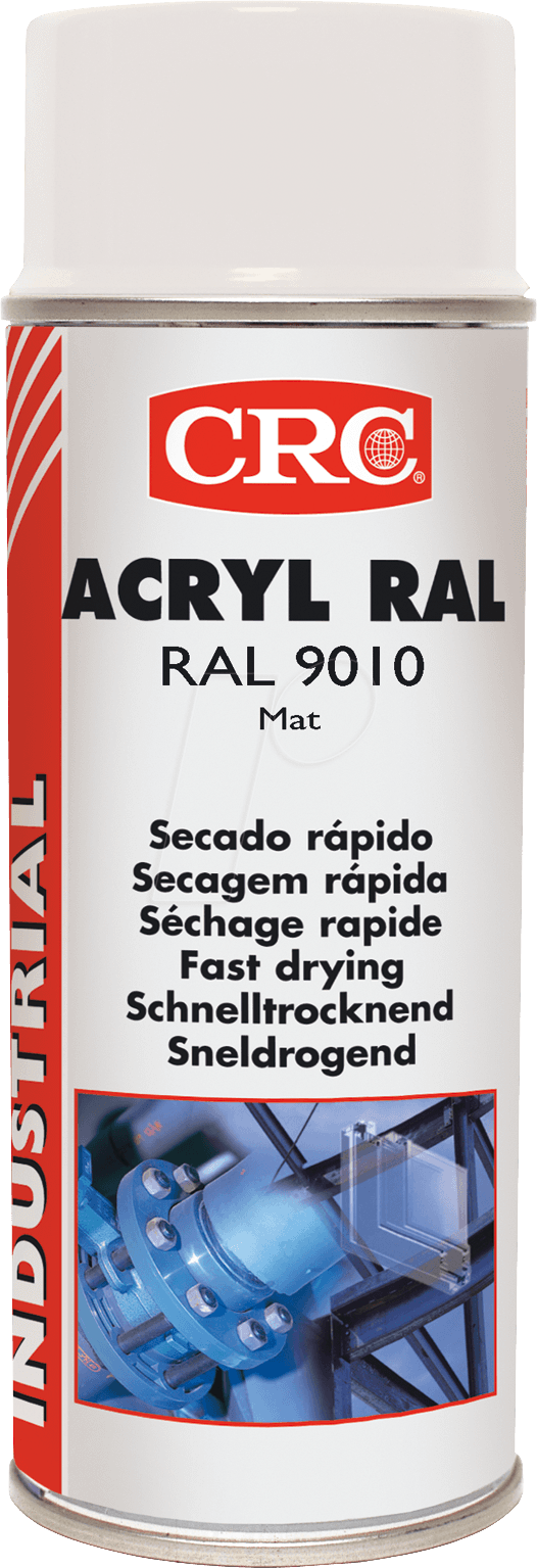 KONTAKT 31066 - Schutzlack, Acryl RAL 9010, 400 ml, Spraydose, weiß, matt
